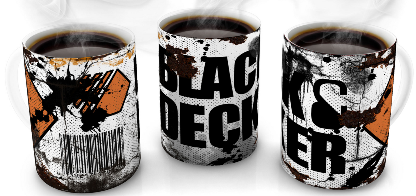 Black & Decker Vintage Distressed Retro Cool Mug