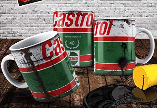 Castrol Motor Oil Vintage Distressed Retro Cool Mug