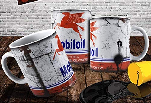 Mobil Oil Vintage Distressed Retro Cool Mug