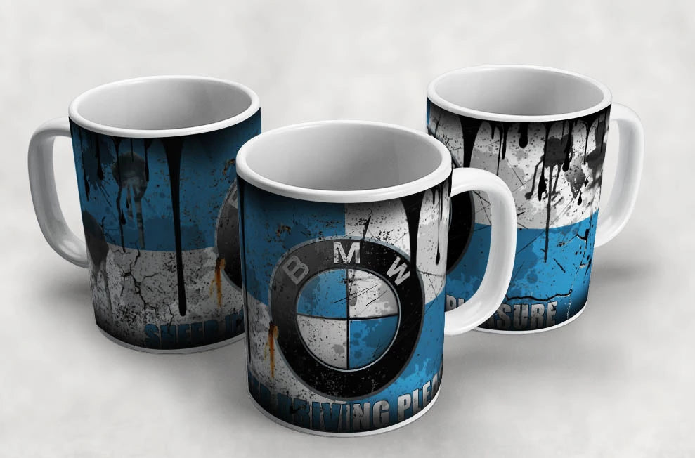 BMW Vintage Distressed Retro Cool Mug