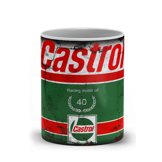 Castrol Motor Oil Vintage Distressed Retro Cool Mug