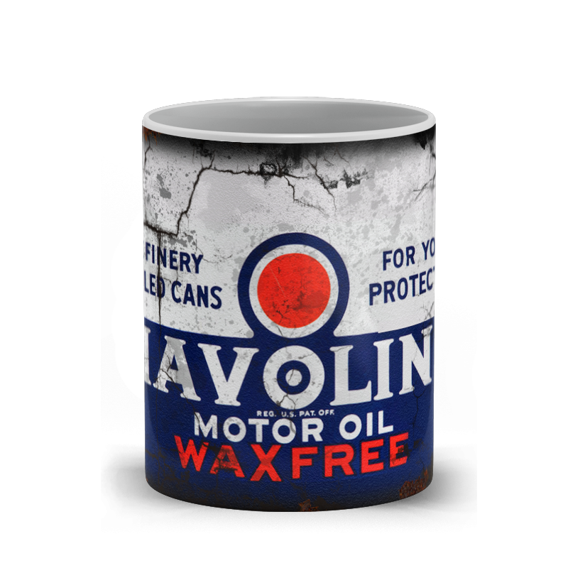 Havoline Motor Oil Vintage Distressed Retro Cool Mug