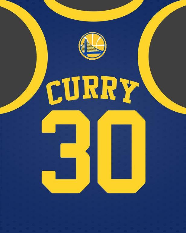 Curry Golden State Warriors Art Print - Perfect gift for the Basketball fan, great for the office or fan/man cave