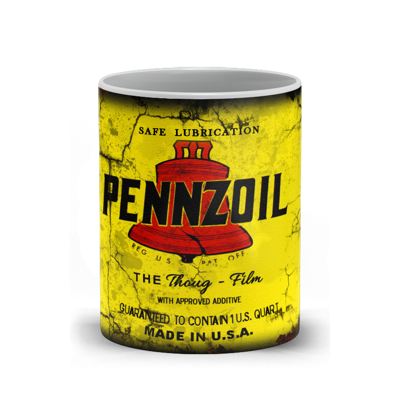 Pennzoil Motor Oil Vintage Distressed Retro Cool Mug