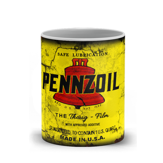 Pennzoil Motor Oil Vintage Distressed Retro Cool Mug